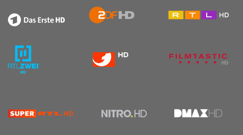 Icons verschiedener TV-Sender