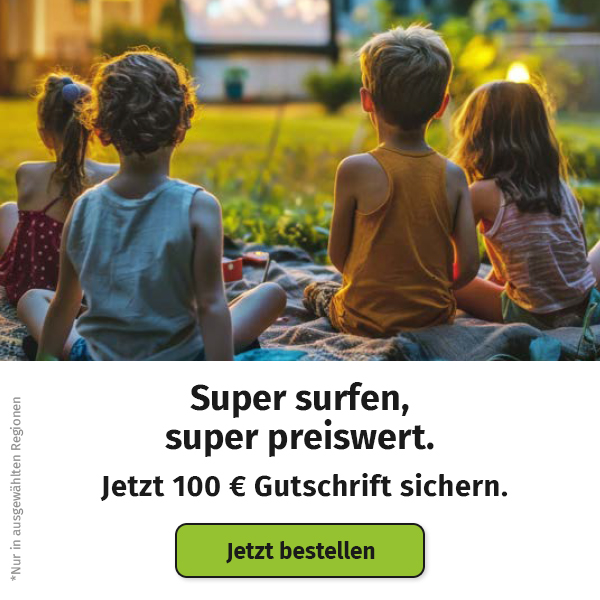 Super surfen, super preiswert. Jetzt 100 € Gutschrift sicher. Jetzt bestellen.